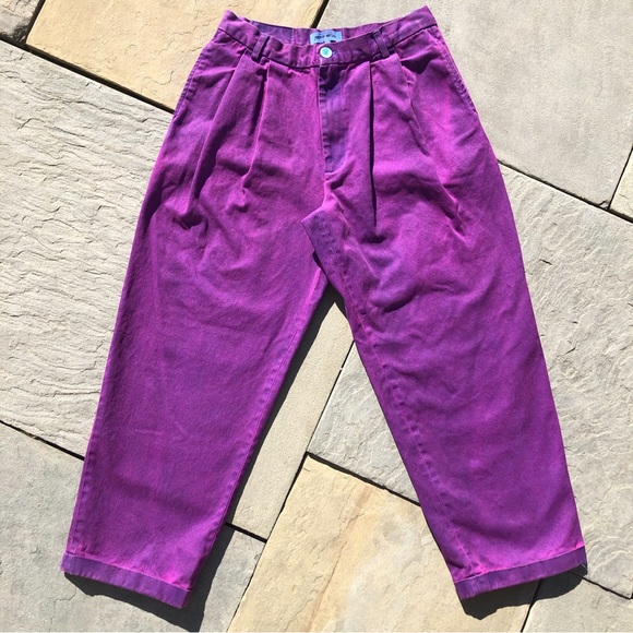 SOLD - Reworked Pleated Denim Pants - Picture 3 of 11